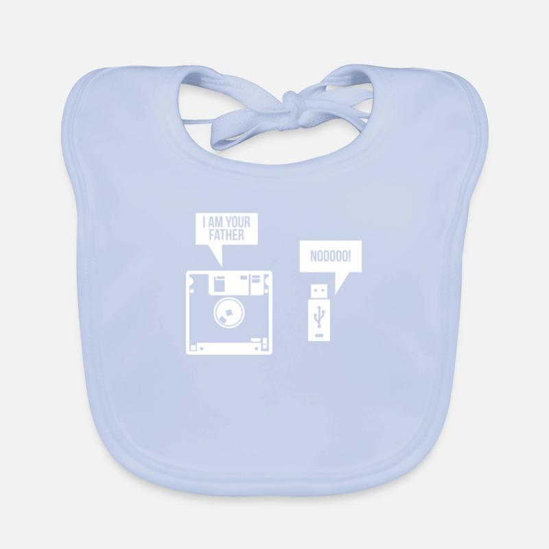 Disque USB Je suis votre père ordinateur nerd Bavoir bio Bébé