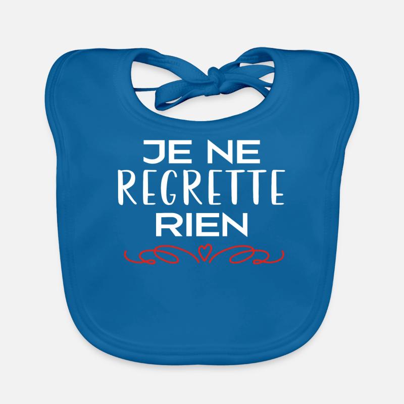 Je ne regrette rien Bavoir bio Bébé