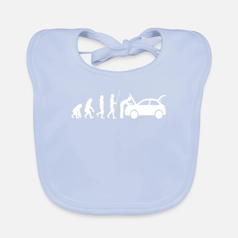 Évolution de la mécanique automobile Bavoir bio Bébé