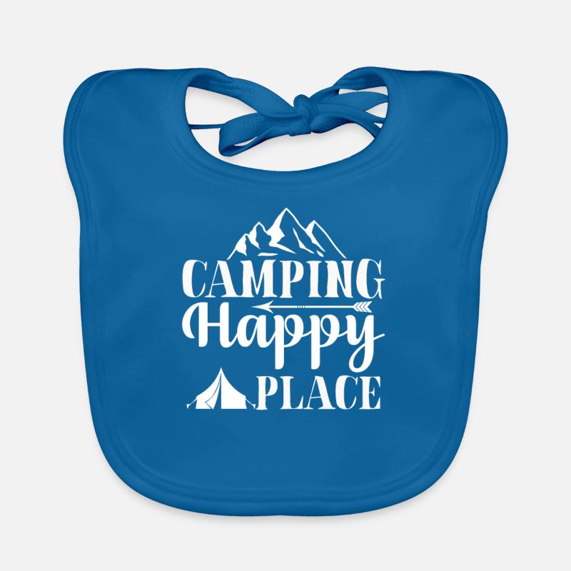 Camping Happy Place Wandershirt Baby Bio-Lätzchen