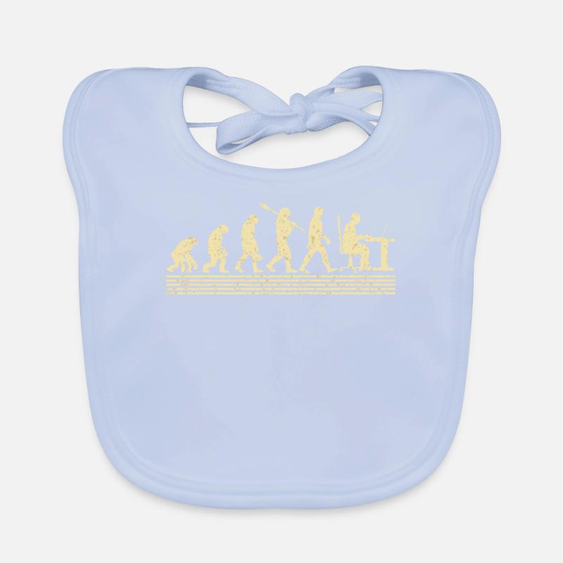 Software-developer-evolution Organic Baby Bibs