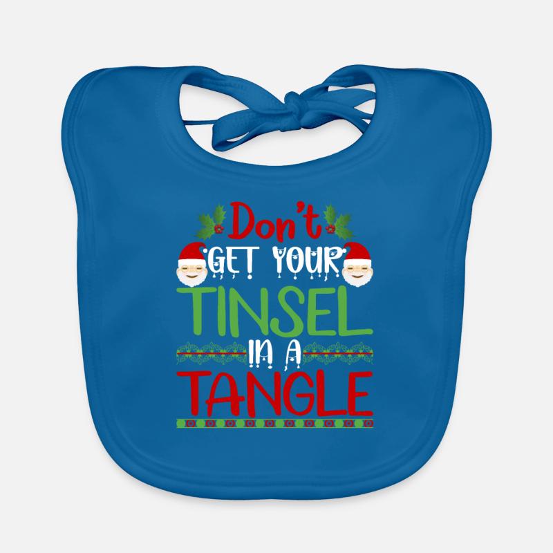 Don't get your tinsel into a tangle Organic Baby Bibs
