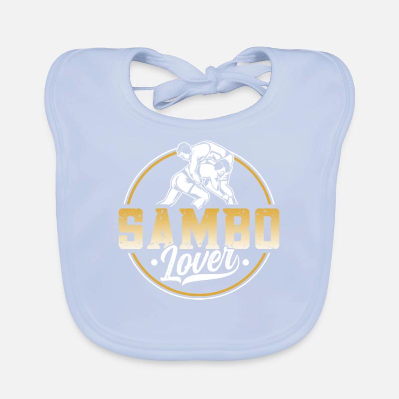 Sambo Lover Martial Arts Training Martial Arts Organic Baby Bibs