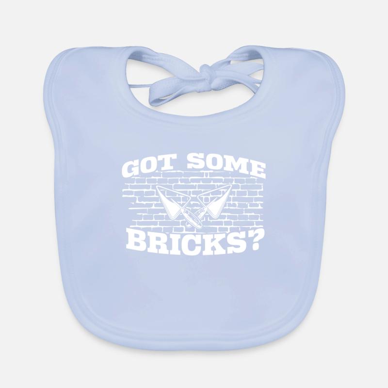 Avez-vous quelques briques? Artisans maçons Bavoir bio Bébé