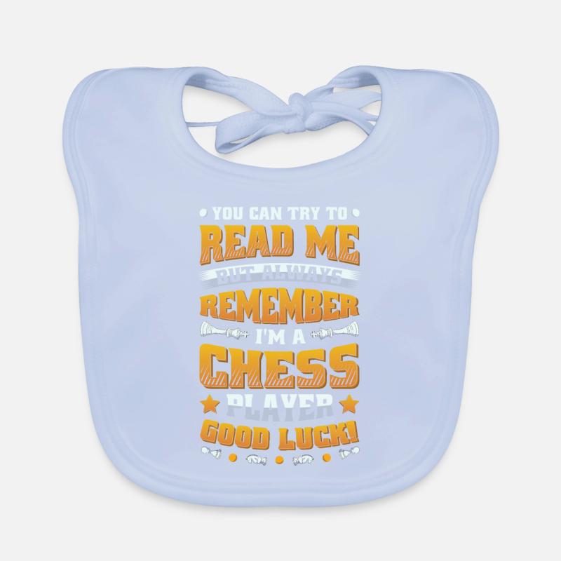 Try to read me, chess player Organic Baby Bibs