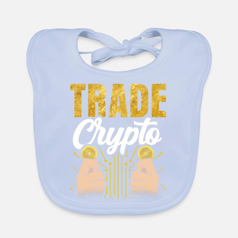 Krypto Handeln Trading Traden Crypto Trader Baby Bio-Lätzchen