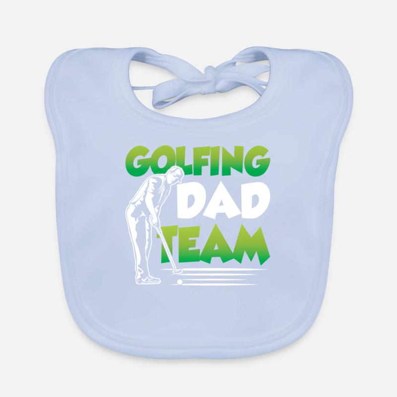 Golf Papa Golfen Vater Golfer Team Papi Vater Tag Baby Bio-Lätzchen