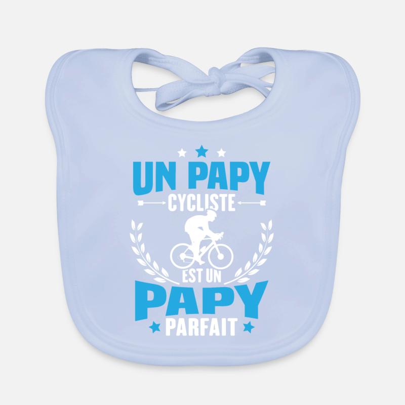 Un papy cycliste est un papy parfait Cadeau Bavoir bio Bébé
