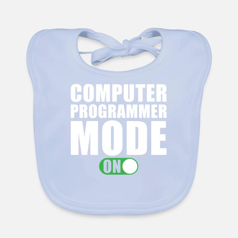 Computer Programmer Mode On Baby Bio-Lätzchen