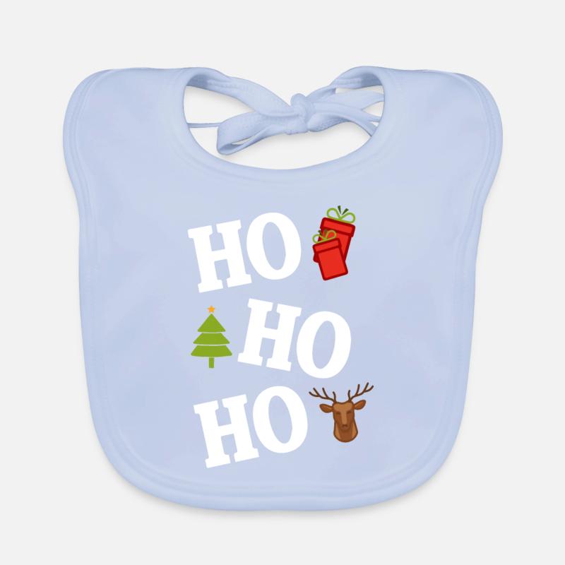 Ho ho ho Pull de Noël moche Bavoir bio Bébé