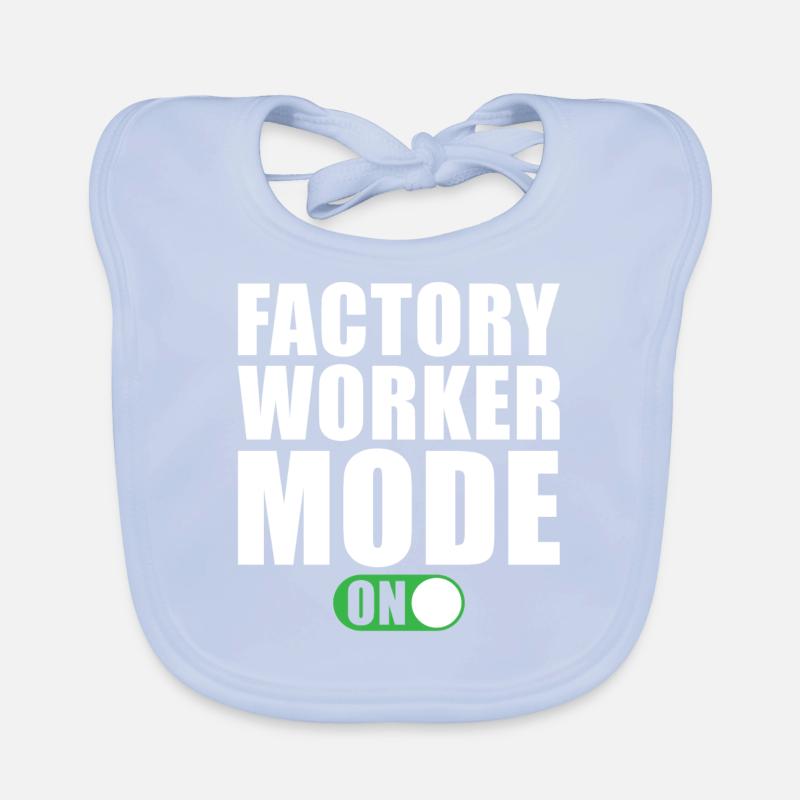Fabrikarbeiter modus Ein Baby Bio-Lätzchen
