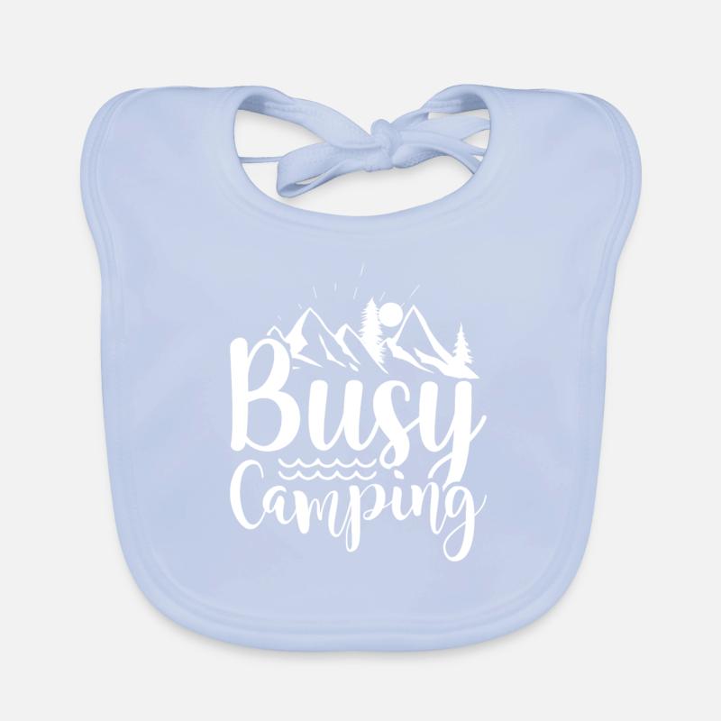 Fleißig campen Wandershirt Baby Bio-Lätzchen