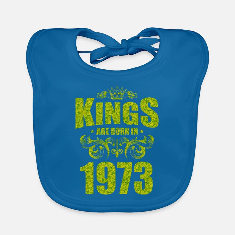 kings are born 1973 Organic Baby Bibs