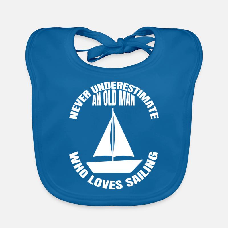Sailing Sail Boat Sailing Boat Sailing Ship Sailor Captain Organic Baby Bibs