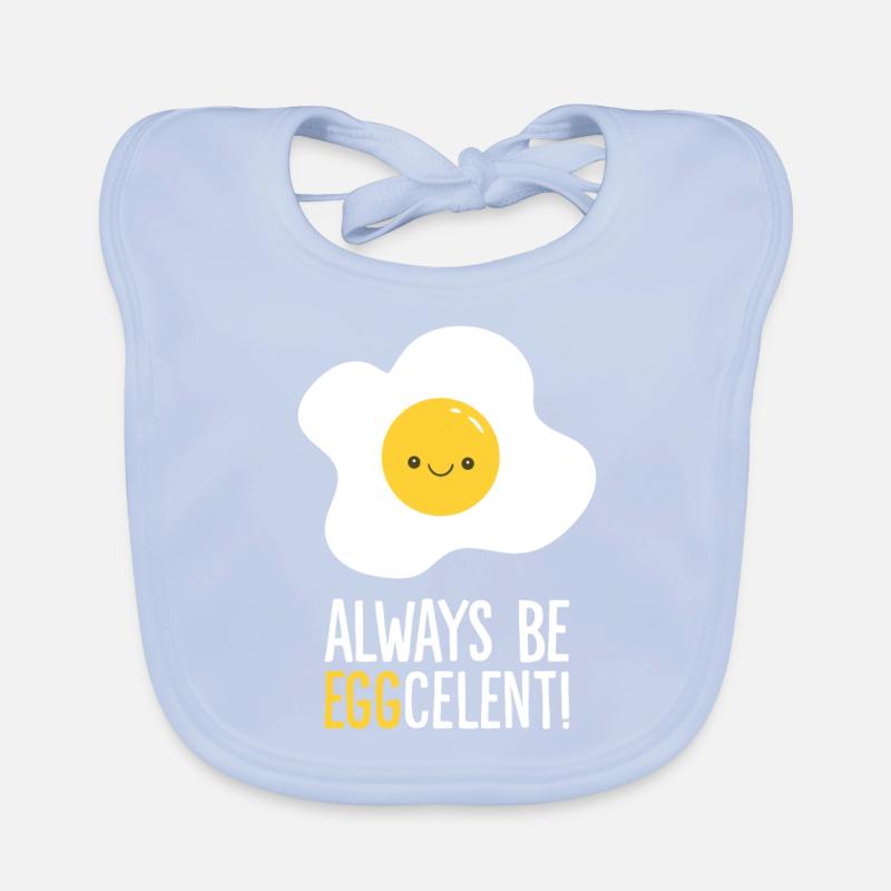 Always Be Eggcelent Frühstücksspiegelei Baby Bio-Lätzchen