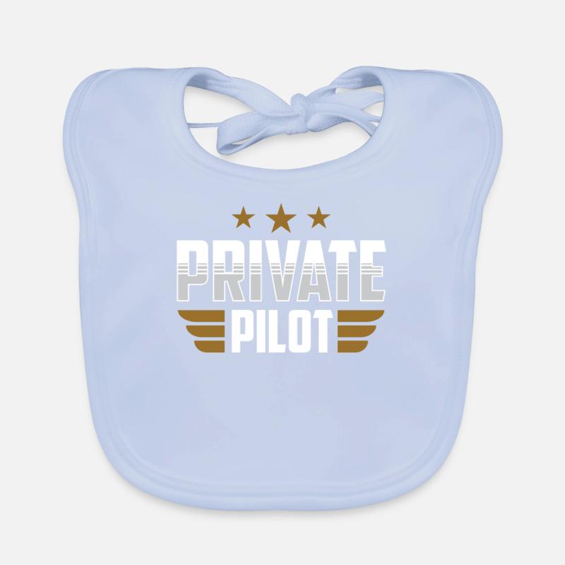 Privatpilot Jet Leichtflugzeug Kleinflugzeug Baby Bio-Lätzchen