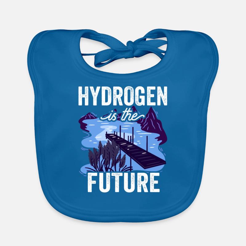 Hydrogen is the future Element hydrogen Organic Baby Bibs