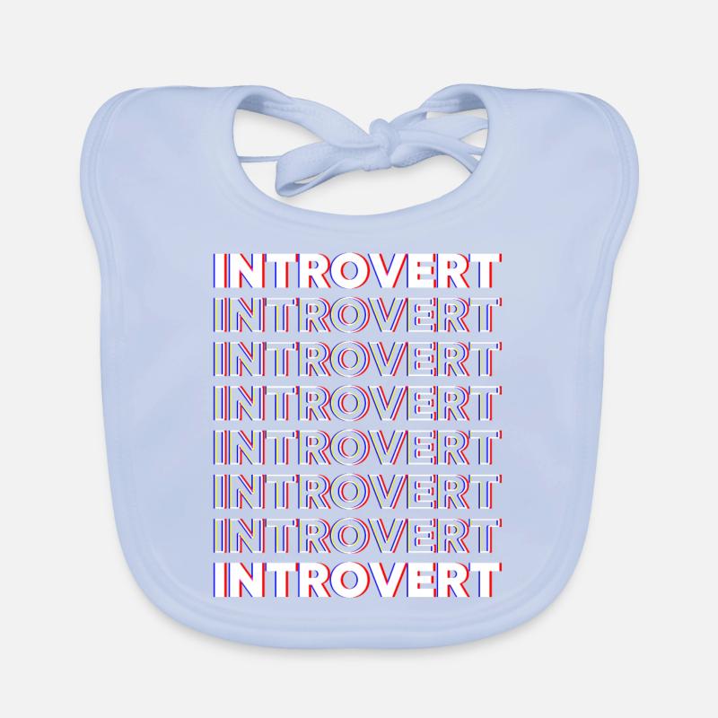 Introverted Sarcasm Introverted Shy Organic Baby Bibs