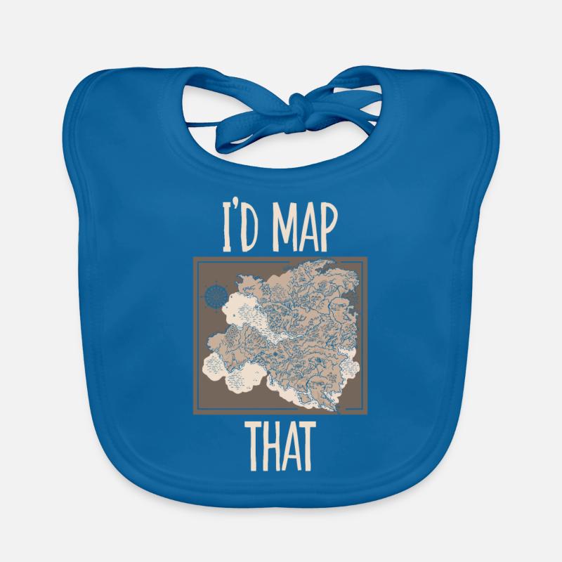 I'd Map That Baby Bio-Lätzchen