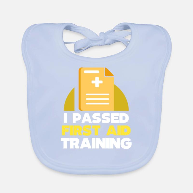 I passed a first aid course teacher Organic Baby Bibs