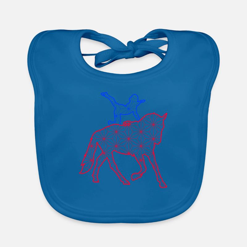 voltige cavalier sauteur Bavoir bio Bébé