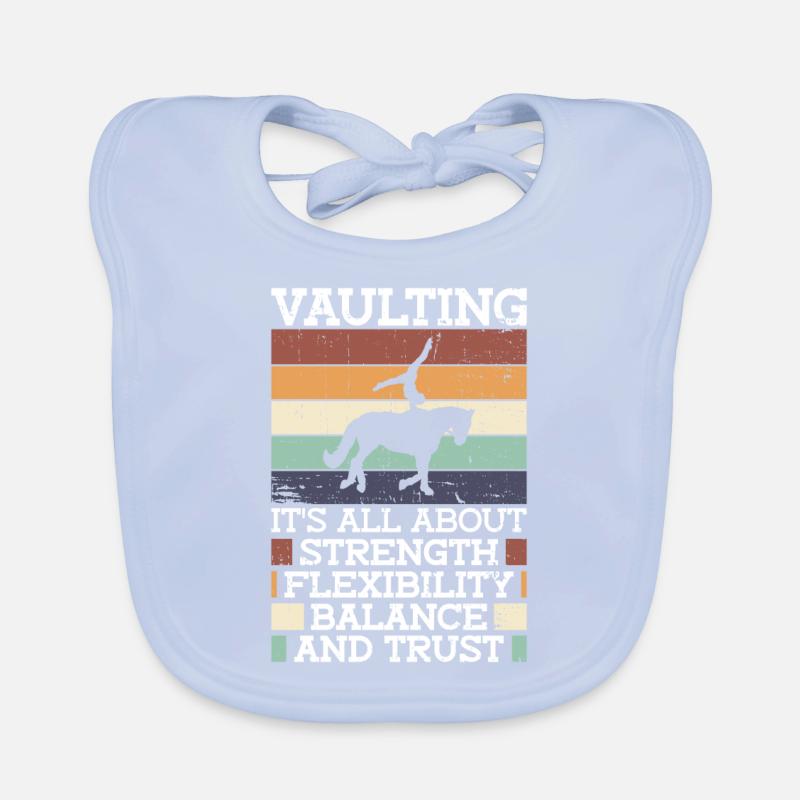voltige cavalier sauteur Bavoir bio Bébé