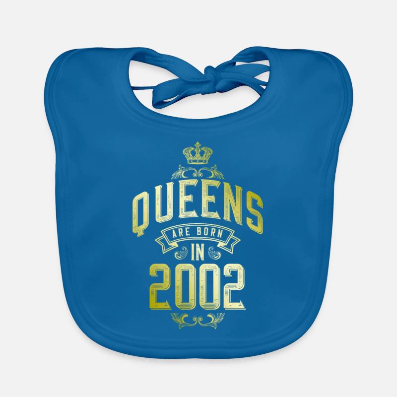 Queens born in 2002 Organic Baby Bibs