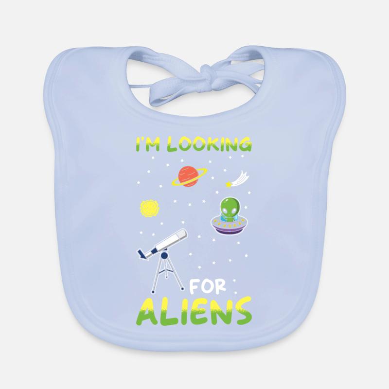 Astronomy Telescope Astronomer Gift Organic Baby Bibs