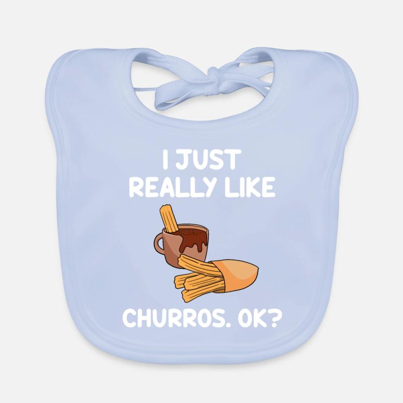 Churro Gift Mexico Nourriture Bavoir bio Bébé