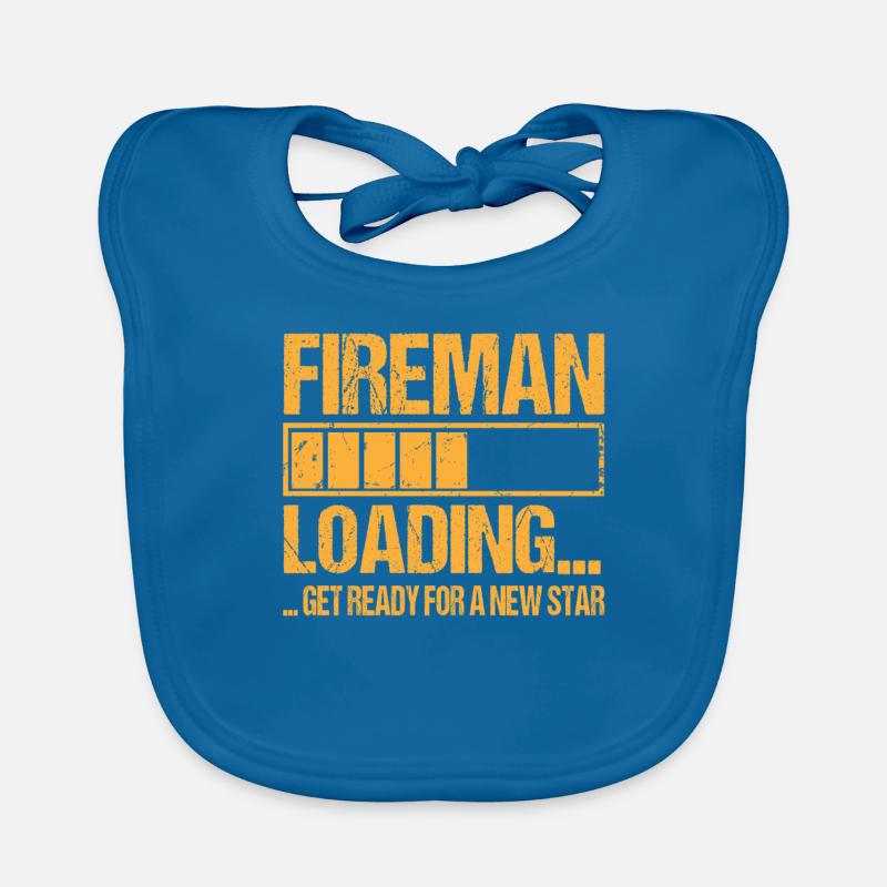 Firefighter loading Firefighter Training Organic Baby Bibs