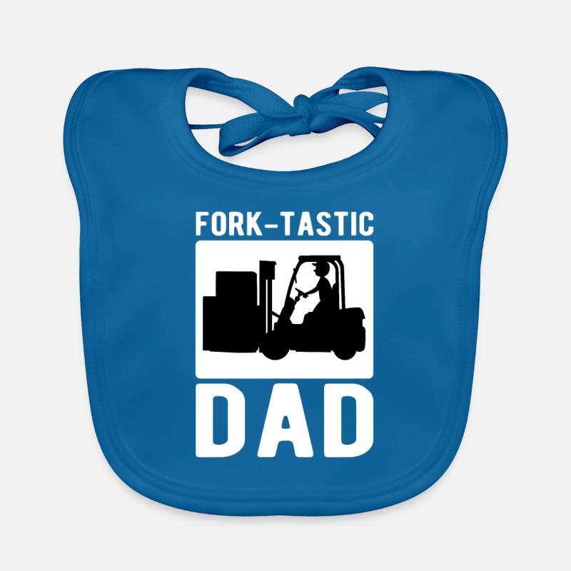 Staplerfahrer Gabelstapler Fork-Tastic Vater Baby Bio-Lätzchen