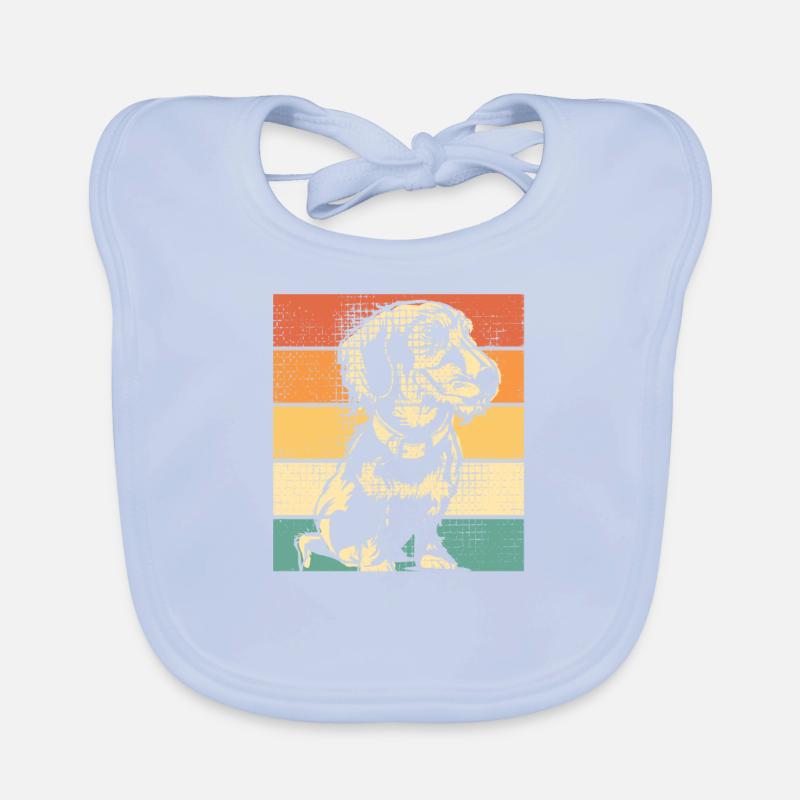 Teckel Vintage Bavoir bio Bébé