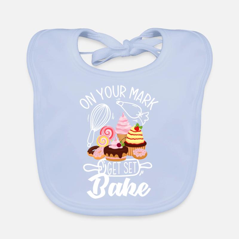 Funny Hobby Baker Gift Organic Baby Bibs