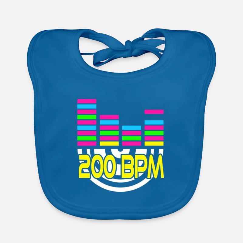 200 BPM Awesome Techno Music Lover Designs Baby Bio-Lätzchen