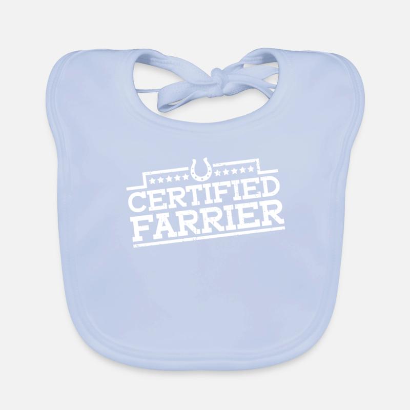 Maréchal-ferrant certifié - forgeron Bavoir bio Bébé