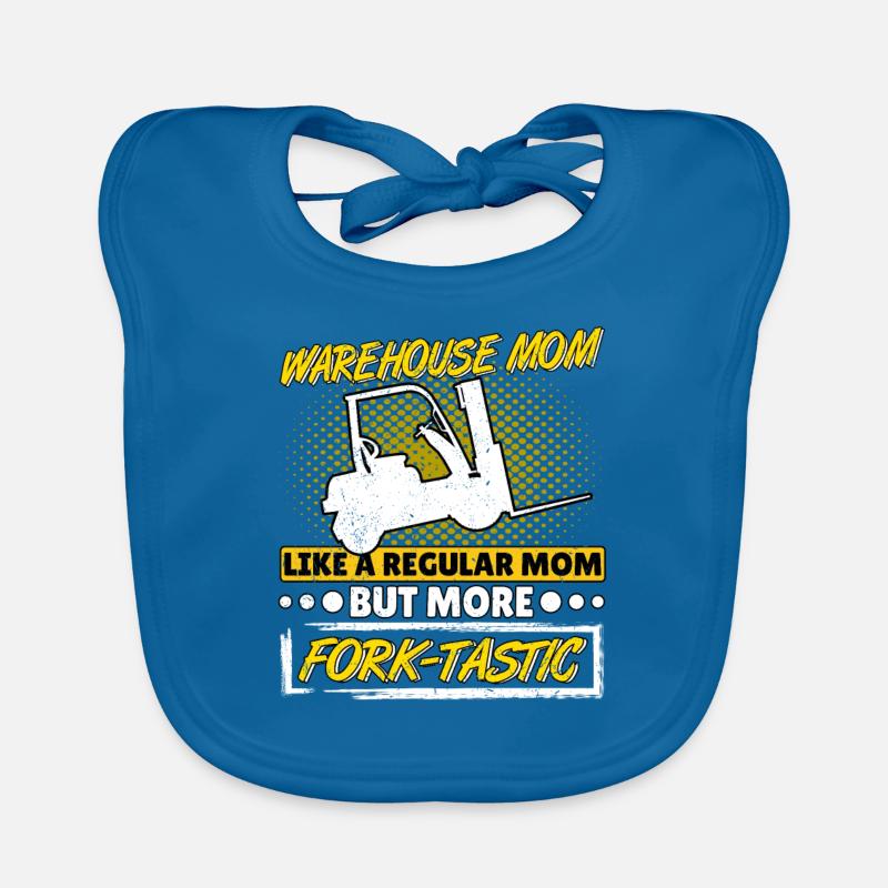 Staplerfahrerin Gabelstaplerin Mutter Fork-Tastic Baby Bio-Lätzchen