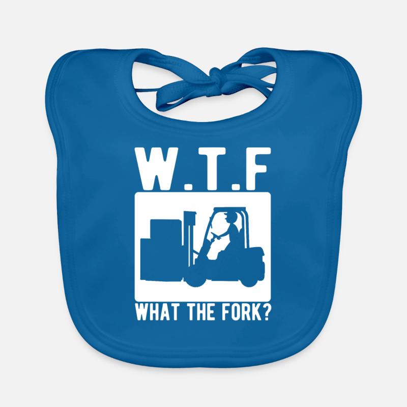 What The Fork Staplerfahrer Gabelstapler Baby Bio-Lätzchen