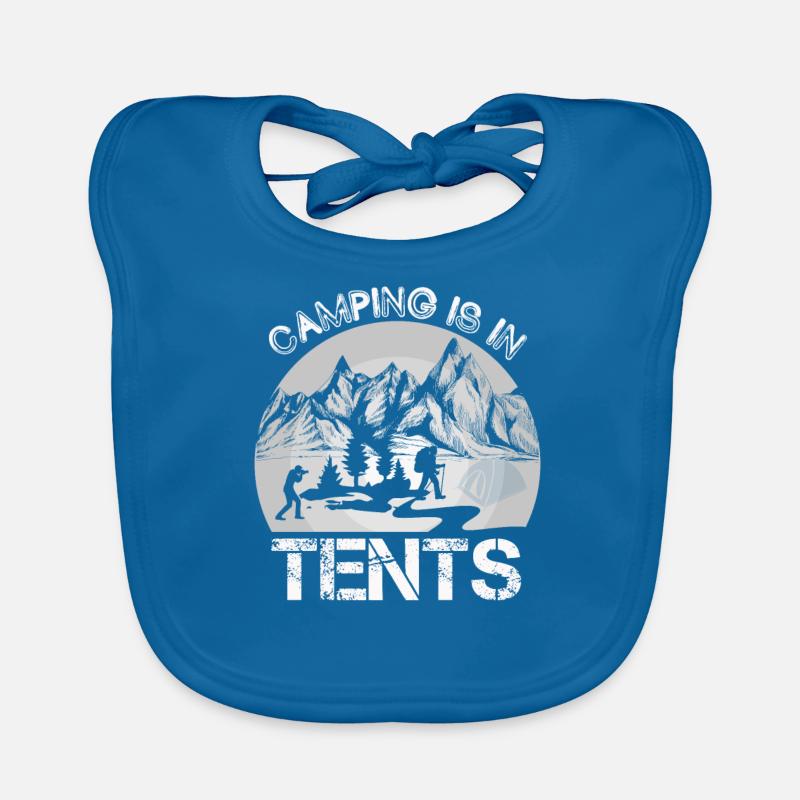 Zelten ist Zelten Wandershirt Baby Bio-Lätzchen