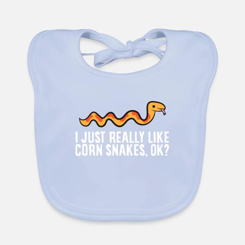 I Just Really Like Corn Snakes Organic Baby Bibs