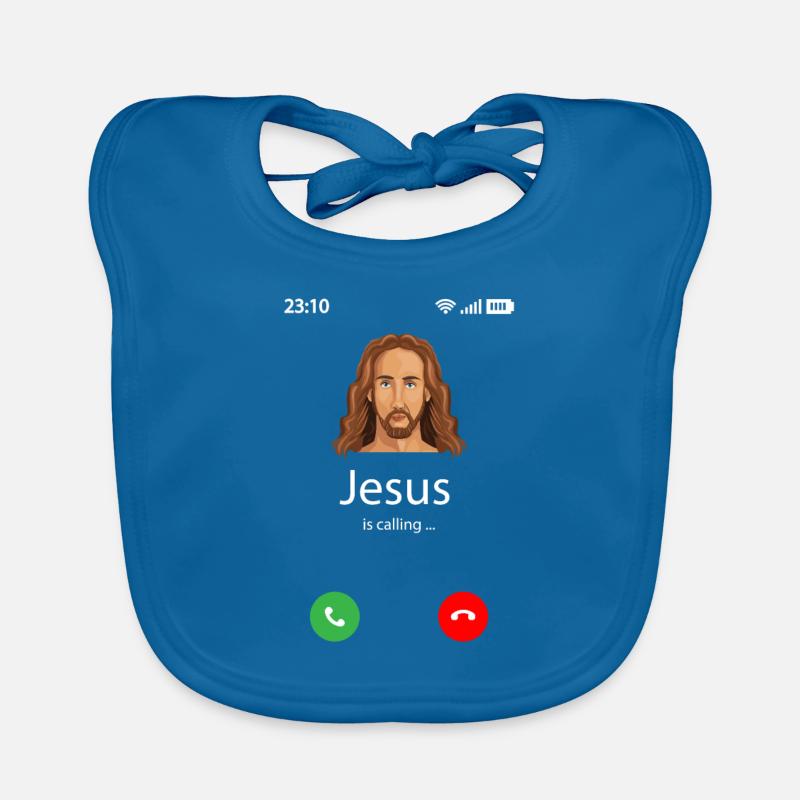 Jesus is calling Organic Baby Bibs