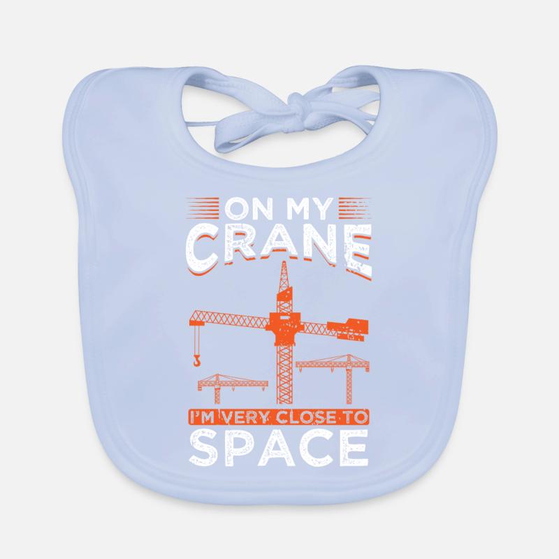 Crane Truck Crane Operator Cranes Construction Crane Gift Organic Baby Bibs