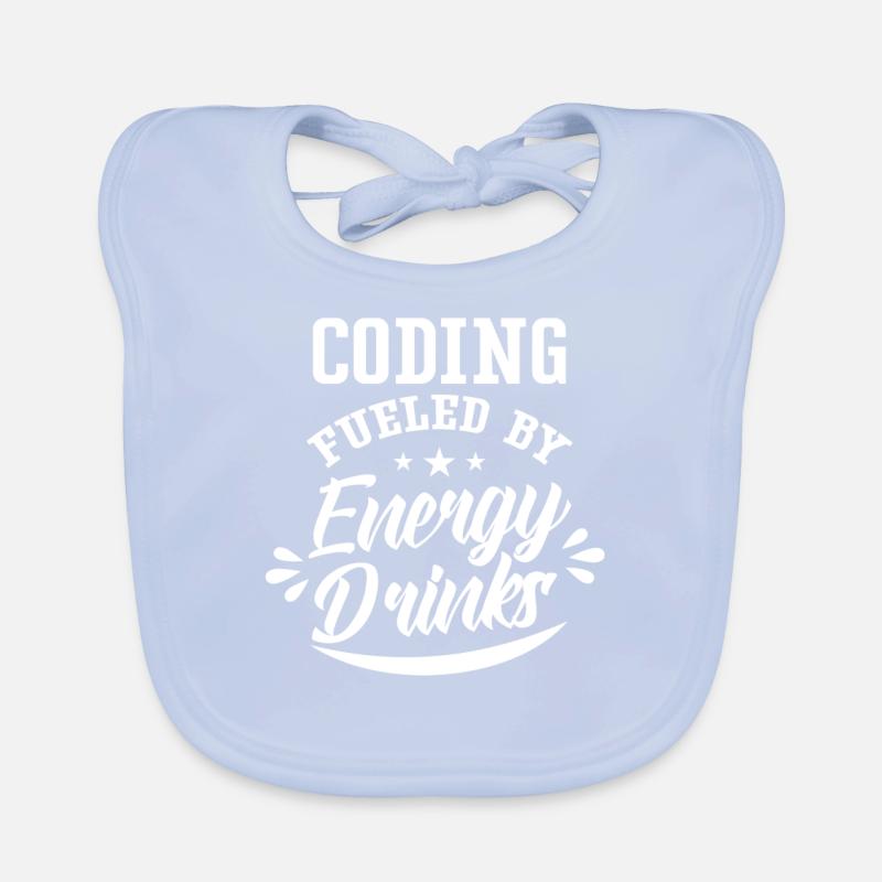 Programming with Energydrinks Code Coding Coder Organic Baby Bibs