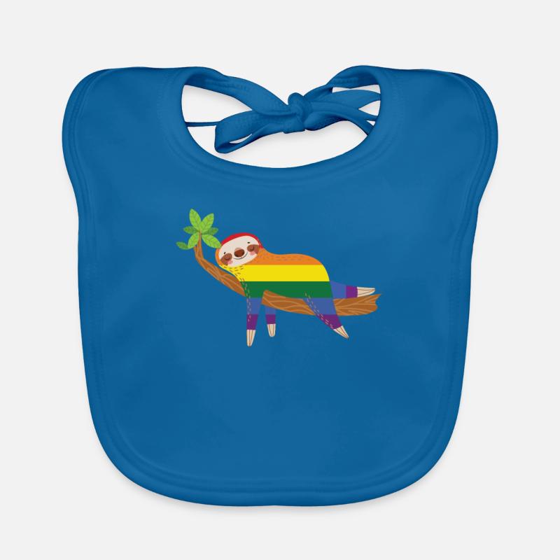Faultier Pride Baby Bio-Lätzchen