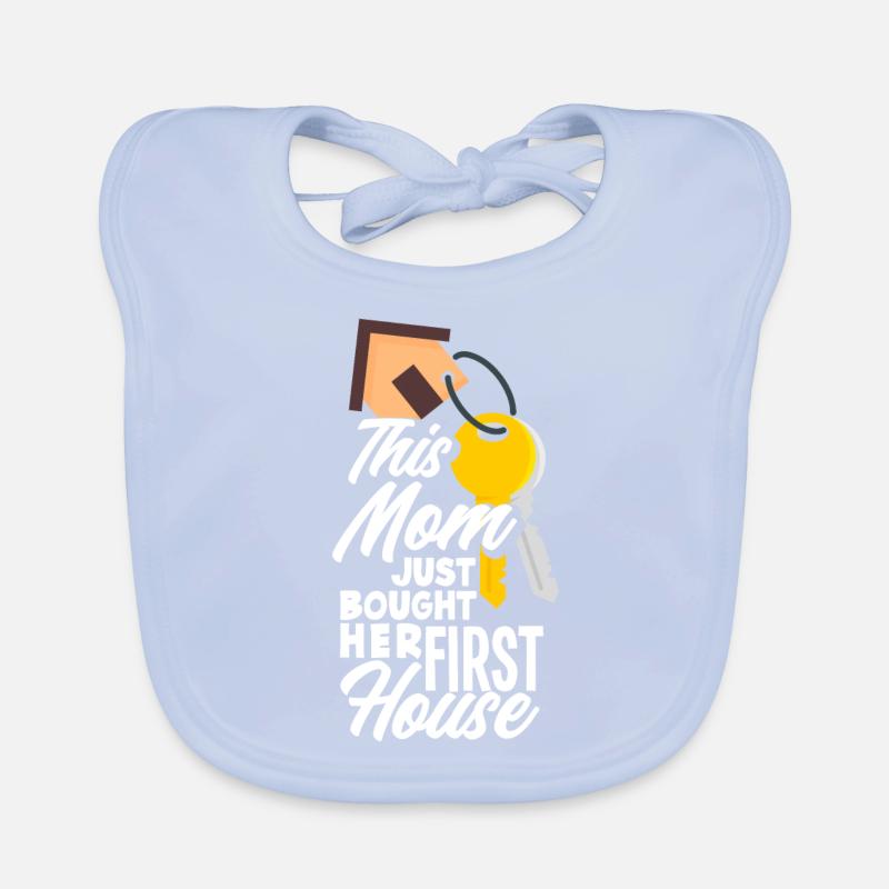 Cadeau d’achat de maison de propriétaire Bavoir bio Bébé