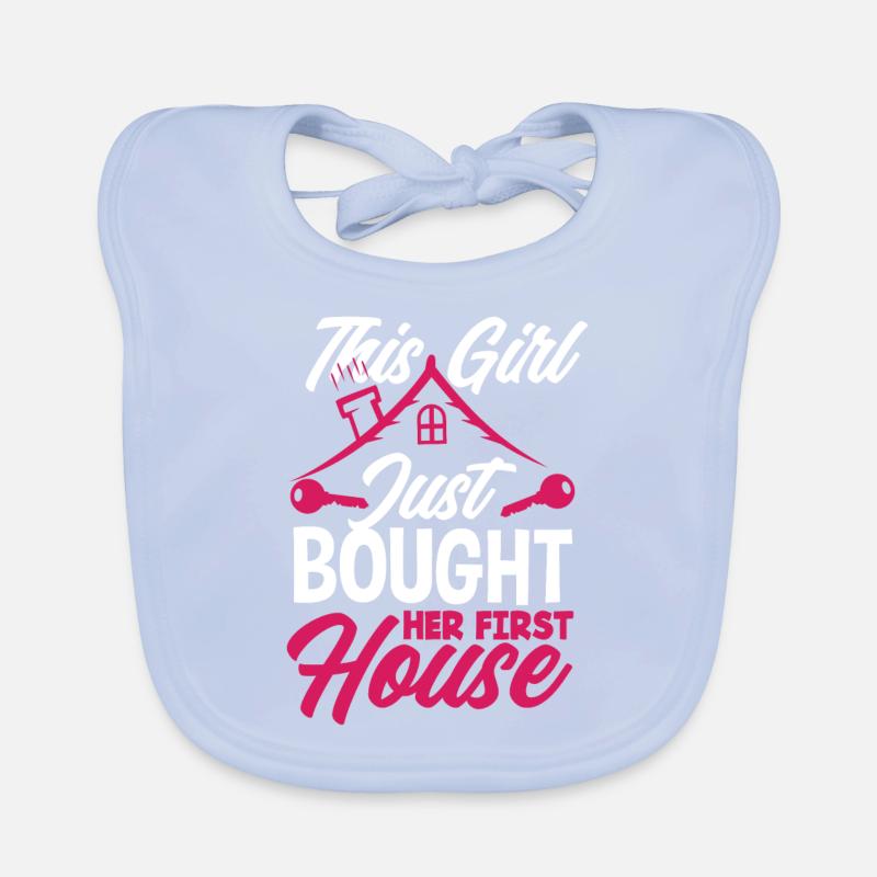 Cadeau d’achat de maison de propriétaire Bavoir bio Bébé