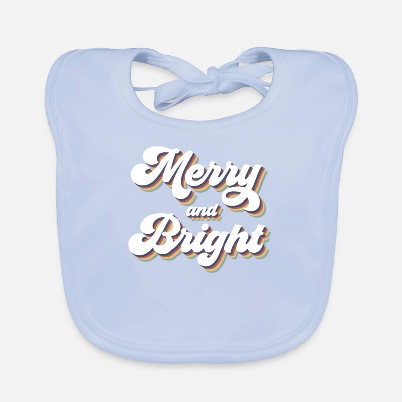 Cheerful and bright Ugly Christmas Organic Baby Bibs