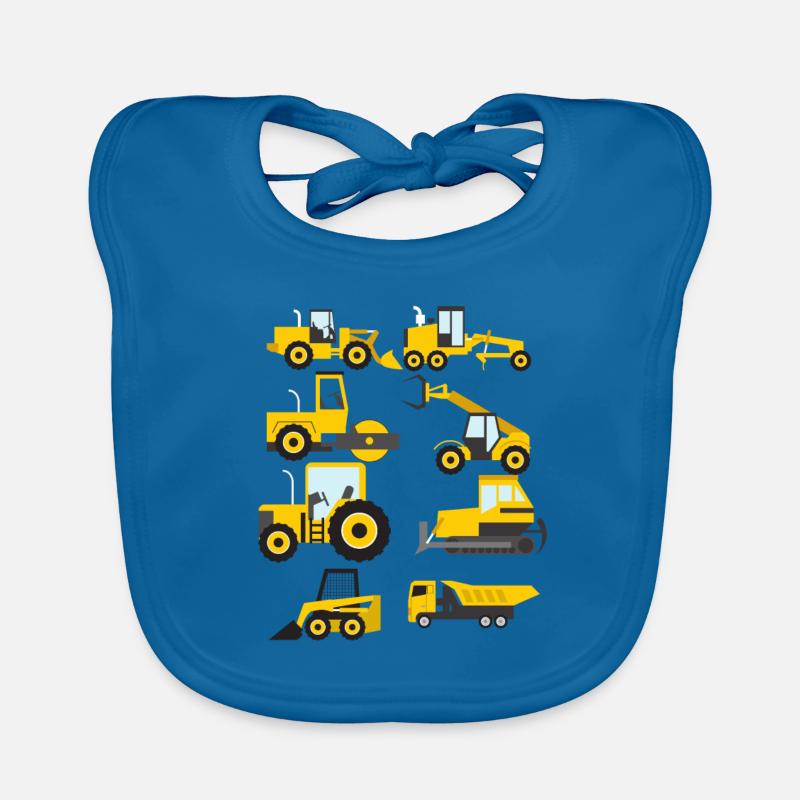 Baubagger Sammlung Funny Constructi Baby Bio-Lätzchen