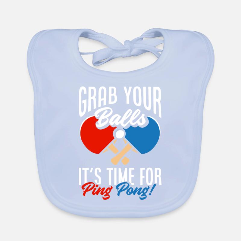 Fun Table Tennis Gift Organic Baby Bibs