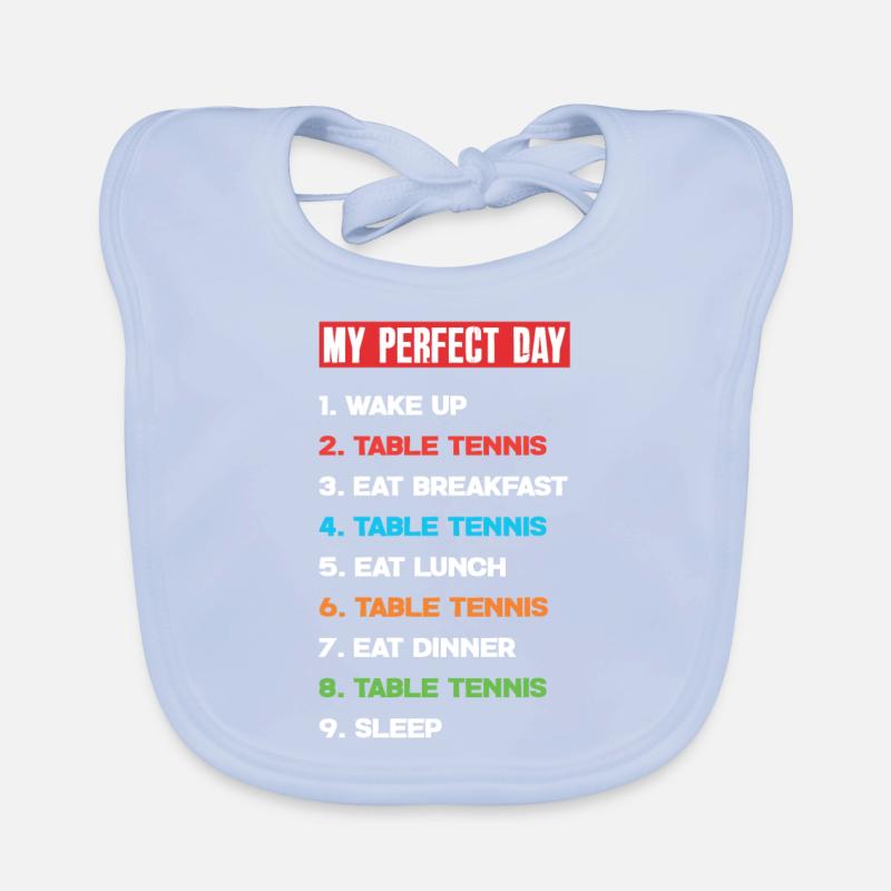 Fun Table Tennis Gift Organic Baby Bibs