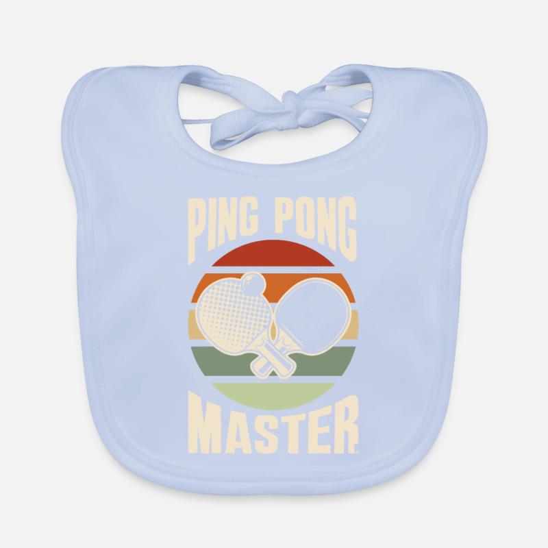 Fun Table Tennis Gift Organic Baby Bibs
